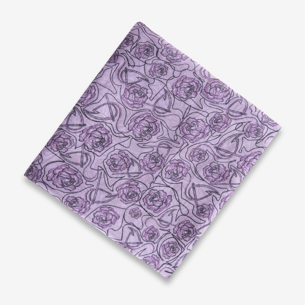 Foulard Flament &amp; fleur Violet