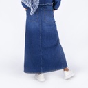 Jupe maxi femme en jeans- MYRIAM