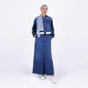 Jupe maxi femme en jeans- MYRIAM