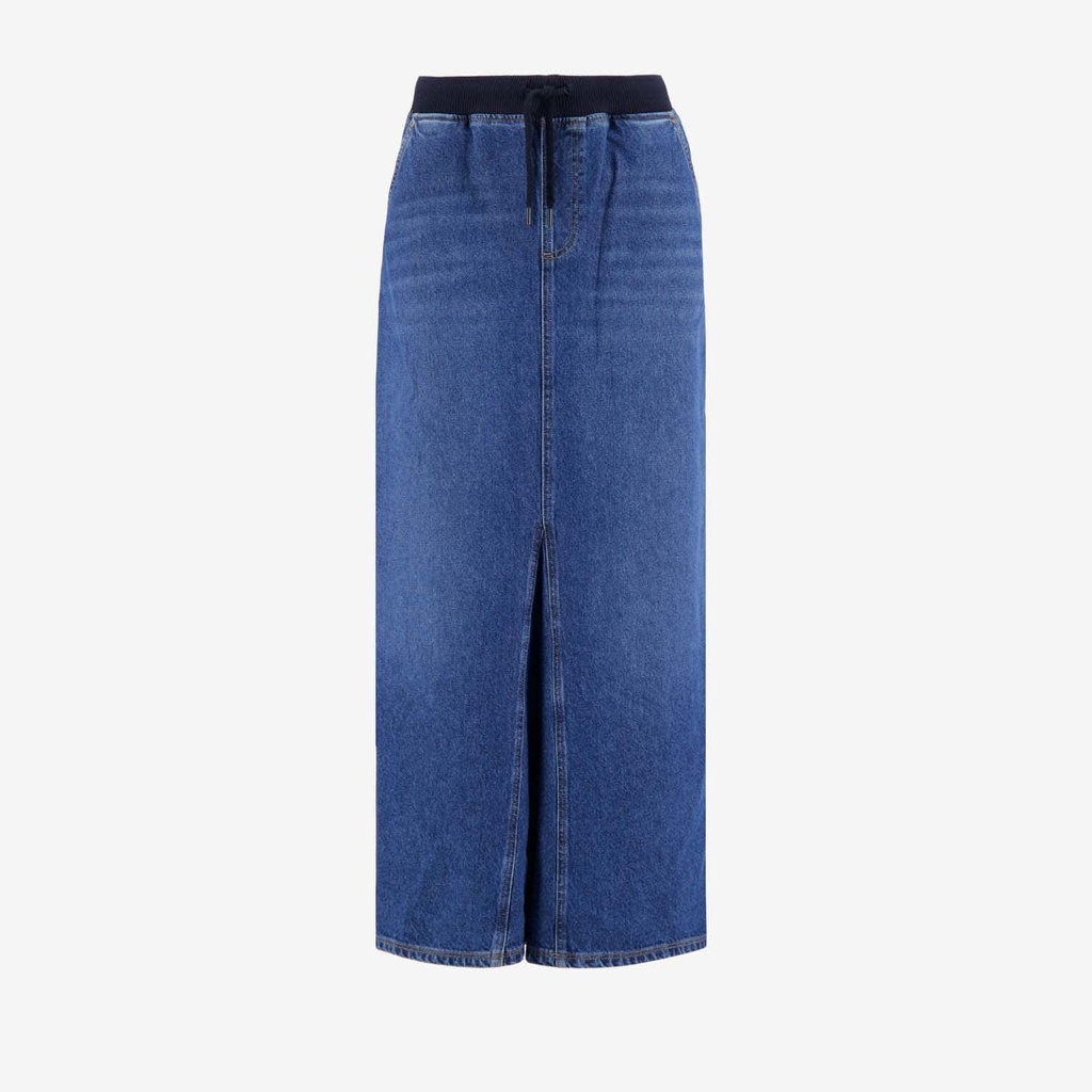 Jupe maxi femme en jeans- MYRIAM