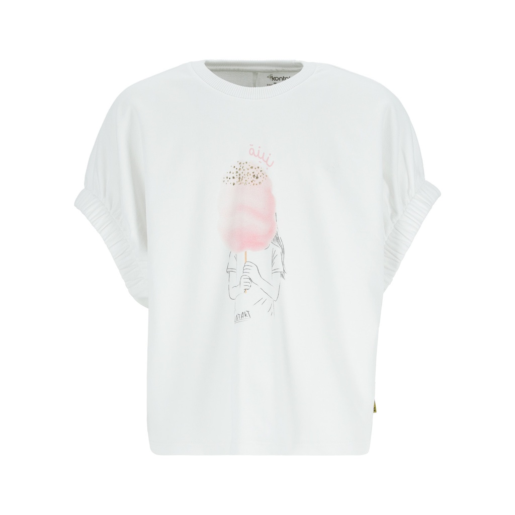 Sweat fille sans manches avec broderie
