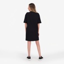 Robe sweat femme manches courtes avec poche plaquée