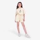 Sweat crop fille manches courte   الوردة لي نحكي عليها