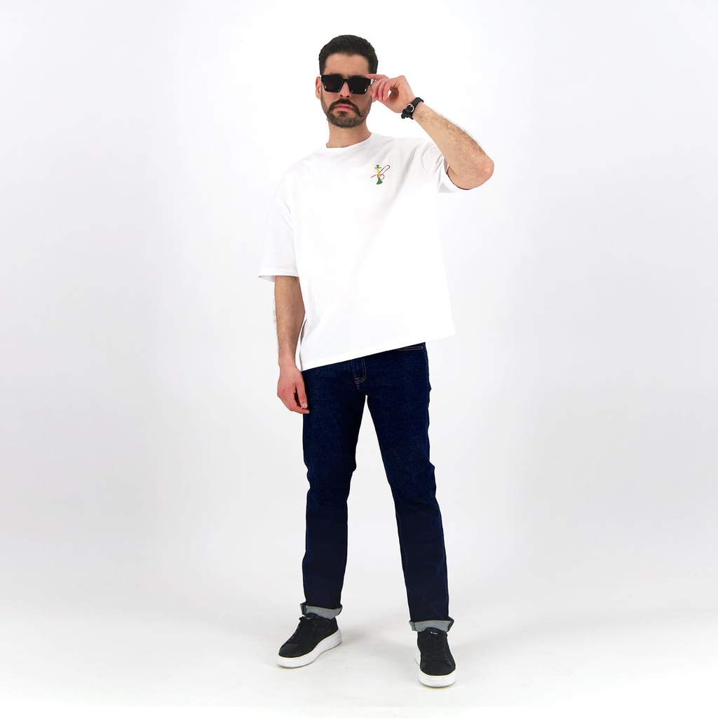 T-shirt oversized unisexe adulte manches courtes سيب TROTTOIR