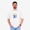 T-shirt oversized unisexe adulte manches courtes سيدي بو سعيد