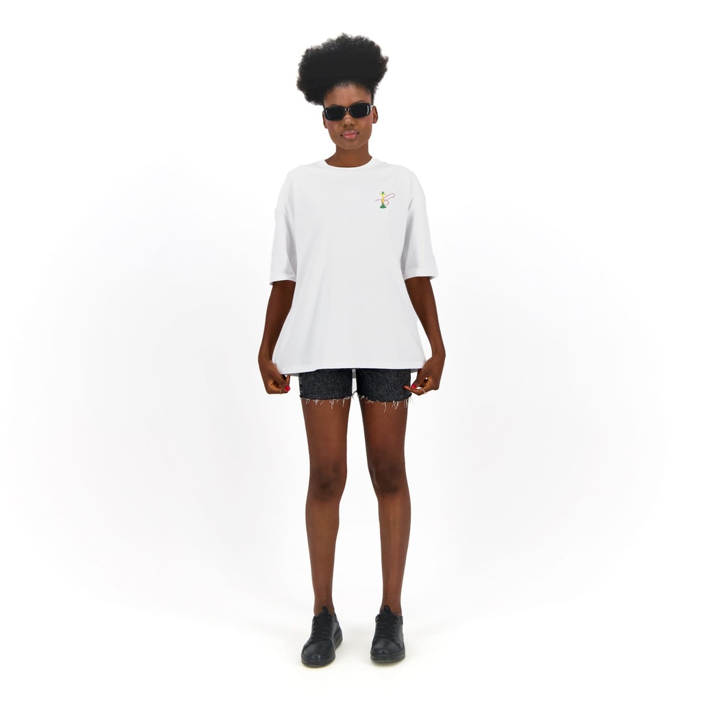 T-shirt oversized unisexe adulte manches courtes سيب TROTTOIR