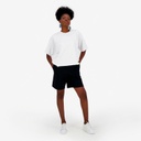 Sweat oversized femme manches courtes avec broderie
