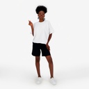 Sweat oversized femme manches courtes avec broderie