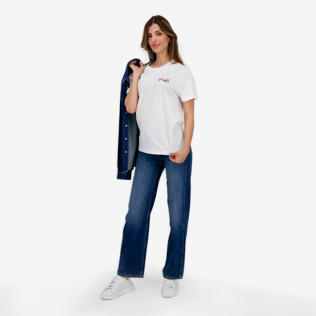 T-shirt unisexe manches courtes المدام