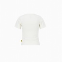 T-shirt décolleté femme manches courtes
