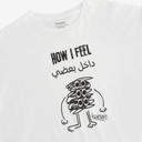 T-shirt oversized femme manches courtes I FEEL داخل بعضي