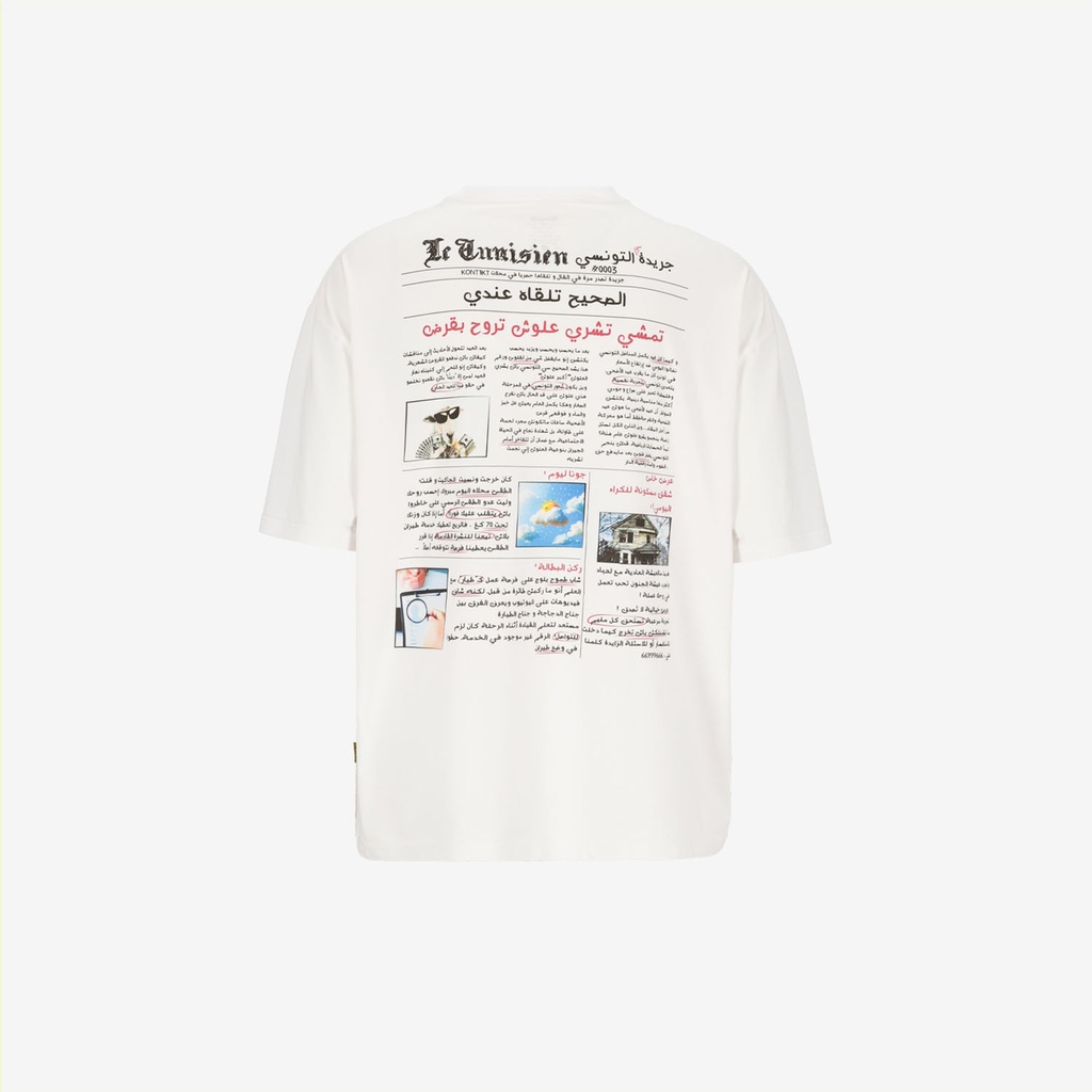 T-shirt oversized unisexe adulte manches courtes 3.0 جريدة