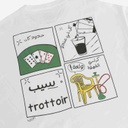 T-shirt oversized unisexe adulte manches courtes سيب TROTTOIR