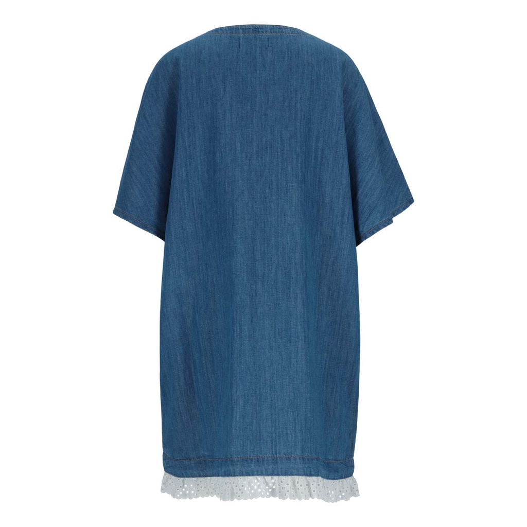 Robe femme manches kimono en jeans -THURAYA