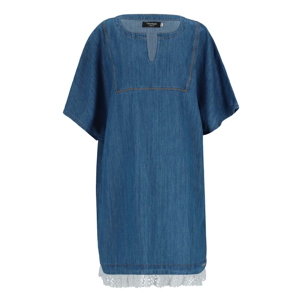 Robe femme manches kimono en jeans -THURAYA