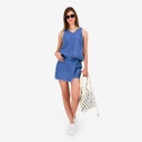 Skort femme avec noued en jeans - SOUKAINA 2.0
