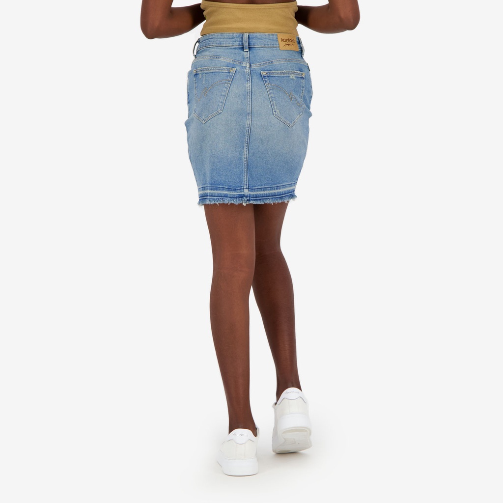 Jupe mini femme en jeans- MINA