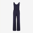 Combinaison femme col v avec élastique à la taille