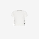 T-shirt fille manches courtes avec nœuds sur le cotés