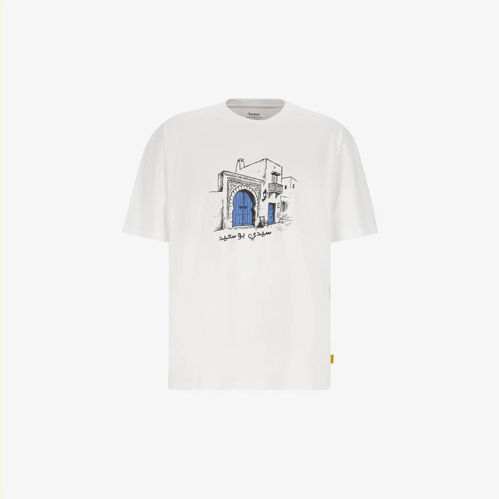 T-shirt oversized unisexe  manches courtes سيدي بو سعيد