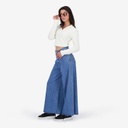 Polo côtelé femme manches longues