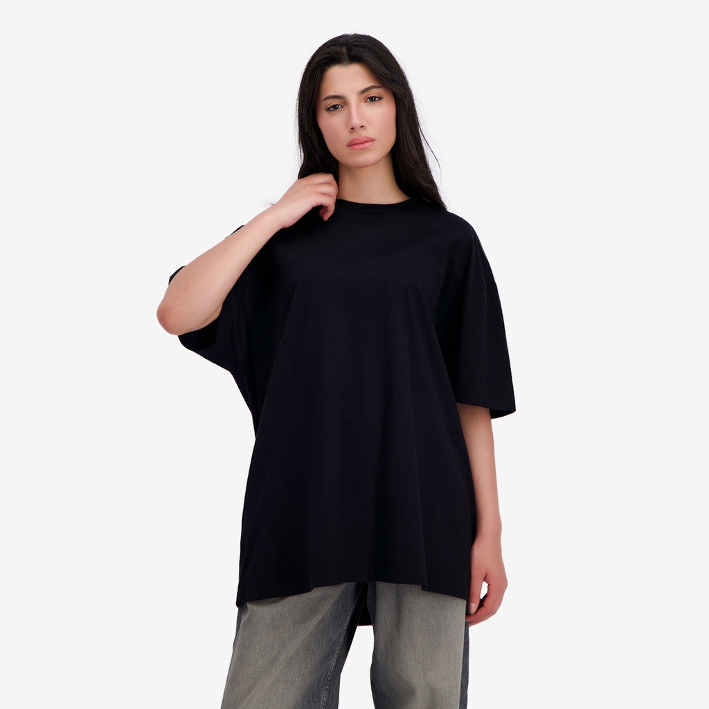 T-shirt oversized unisexe adulte manches courtes  جريدة