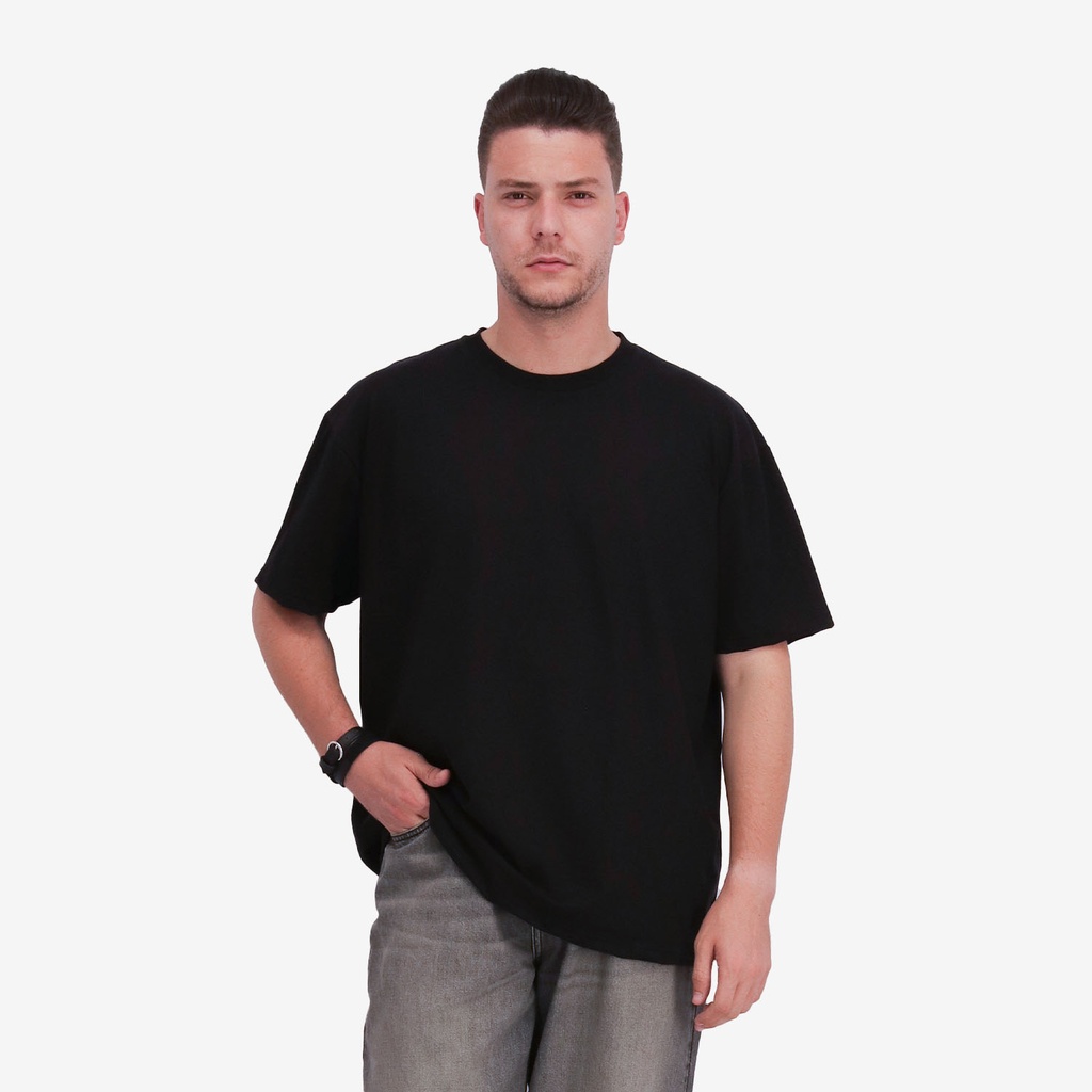 T-shirt oversized unisexe adulte manches courtes  جريدة