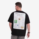 T-shirt oversized unisexe adulte manches courtes  جريدة