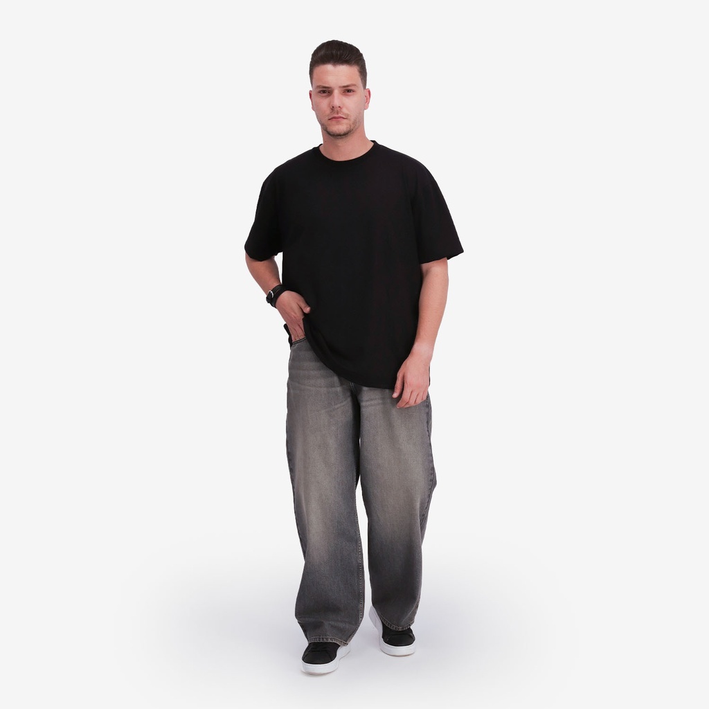 T-shirt oversized unisexe adulte manches courtes  جريدة