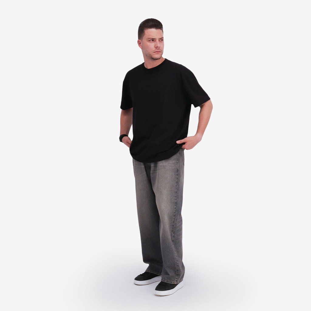 T-shirt oversized unisexe adulte manches courtes  جريدة
