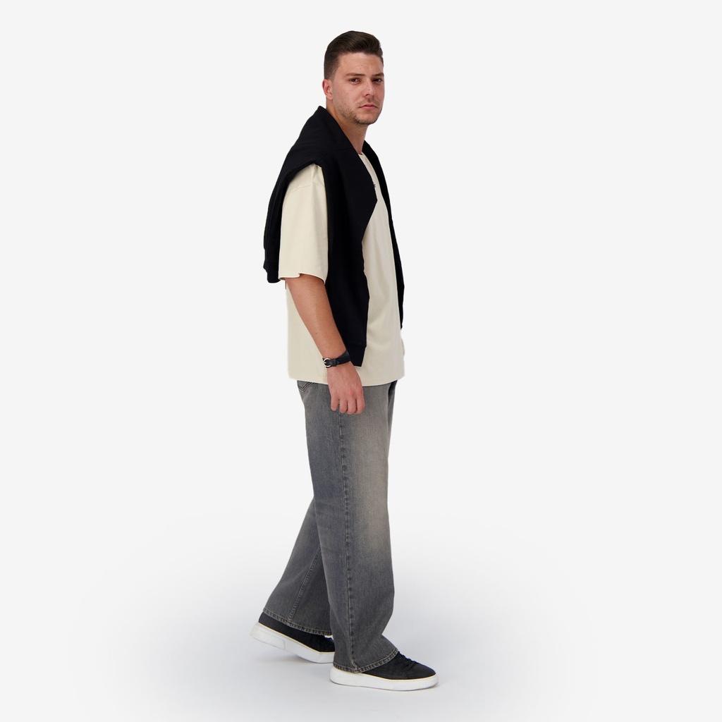T-shirt oversized unisexe adulte manches courtes سنعود بعد قليل