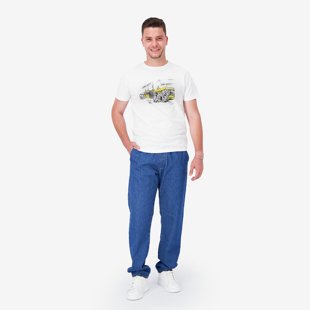 T-shirt unisexe adulte manches courtes عبِّي الوسط