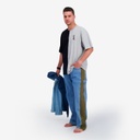 Upcycling t-shirt oversized homme manches courtes CROQUIS POCHE &amp; الري VERSION 2