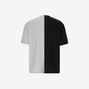 Upcycling t-shirt oversized homme manches courtes CROQUIS POCHE &amp; الري VERSION 2