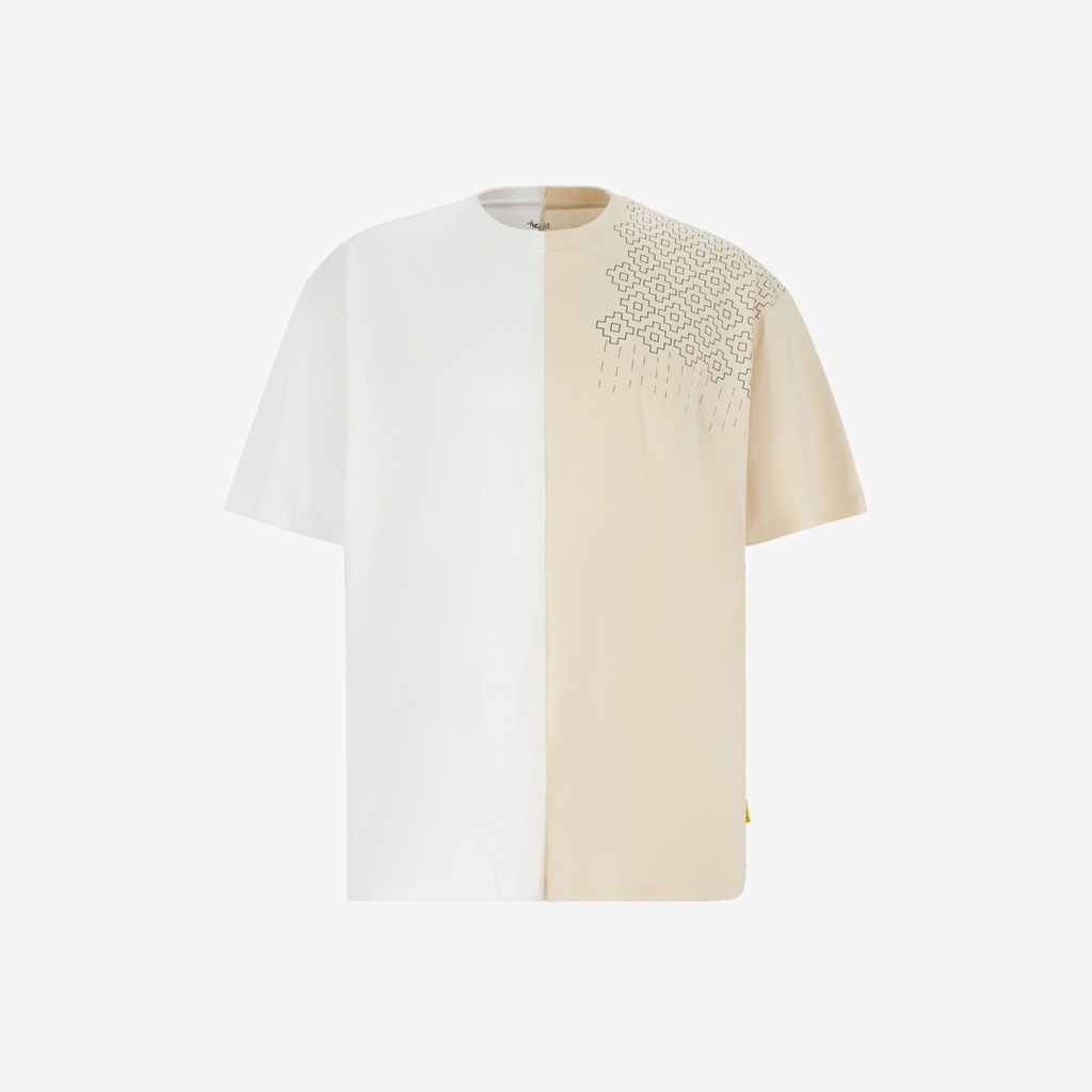 Upcycling t-shirt oversized homme manches courtes MARGOUM &amp; LOSANGE VERSION 1