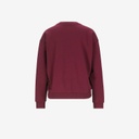 Sweat femme col V avec broderie