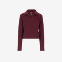 Polo côtelé fille manches longues