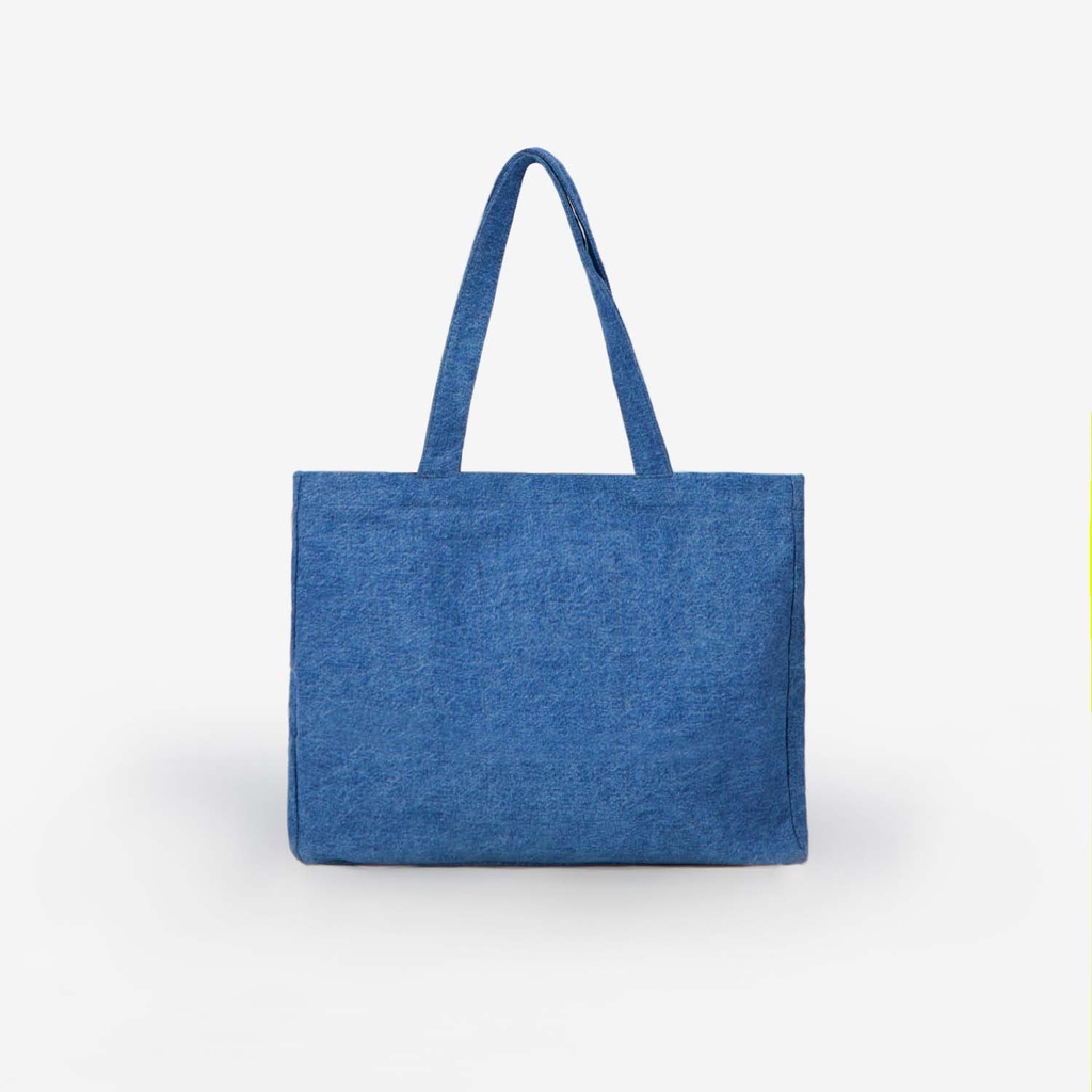 Tote bag unisexe en jeans  ﺳﻨﻌﻮﺩ ﺑﻌﺪ ﻗﻠﻴﻞ ﺃﺭﺟﻊ ﻏﺪﻭﺓ