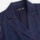 Blazer croisé femme sans manches-SAHAR