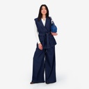 Chino Wide leg femme-CHEDIA