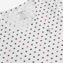 Pyjama femme manches longues imprimé cœur