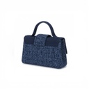 Sac Bambino femme en jeans et cuir