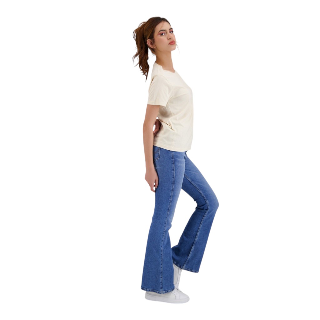 T-shirt femme manches courtes avec broderie