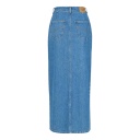 Jupe maxi femme boutonnée en jeans-MAYAR