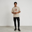 T-shirt homme oversized manches courtes متملح