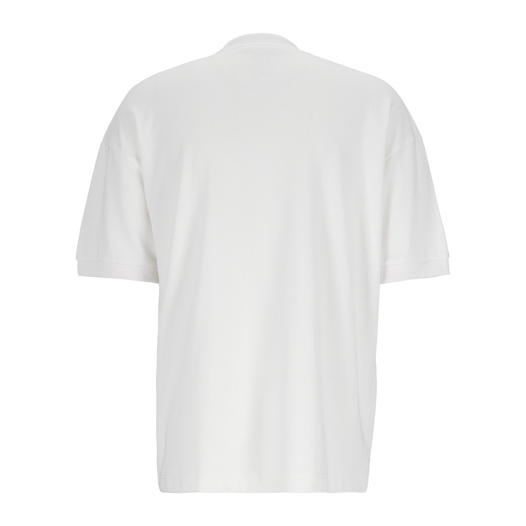 Sweat homme manches courtes avec poche soufflet imprimé feuille