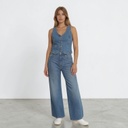 Gilet femme sans manches en jeans Ghalia 3.0