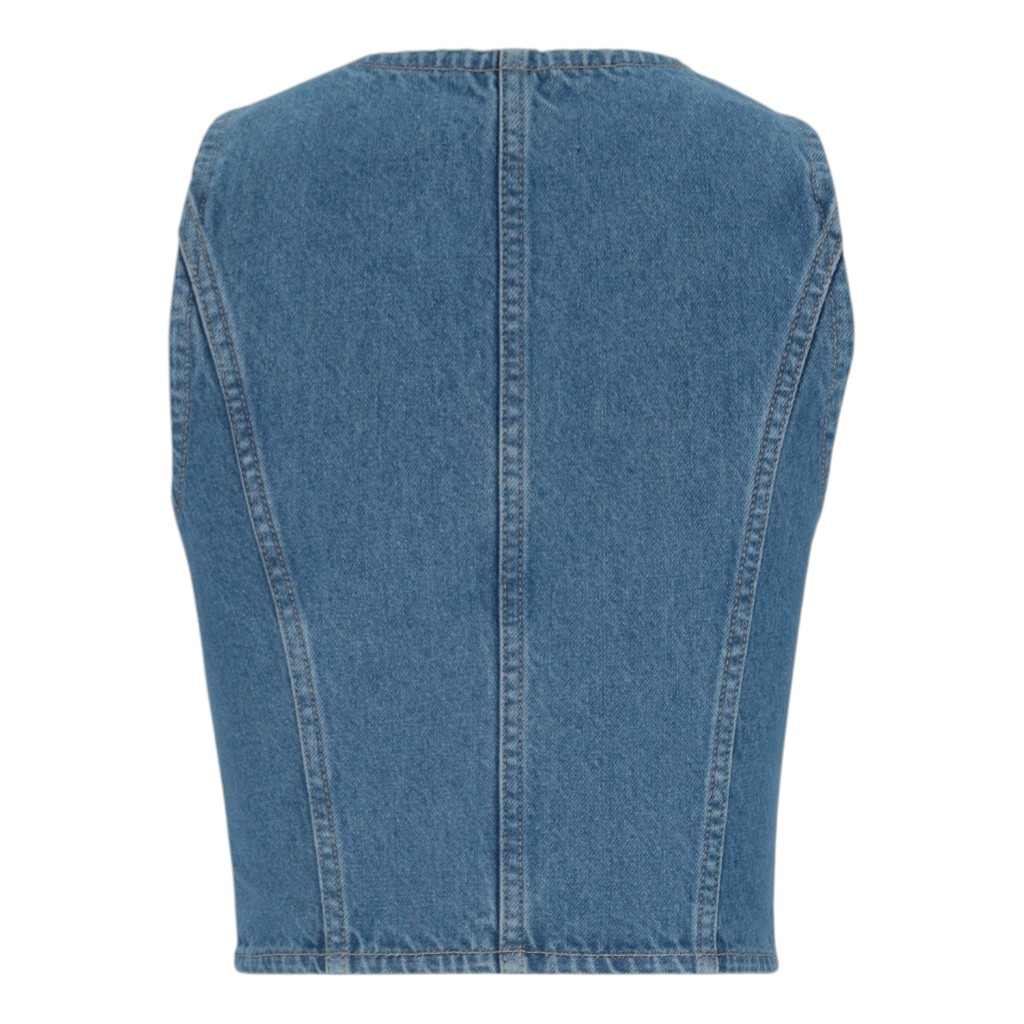 Gilet femme sans manches en jeans Ghalia 3.0