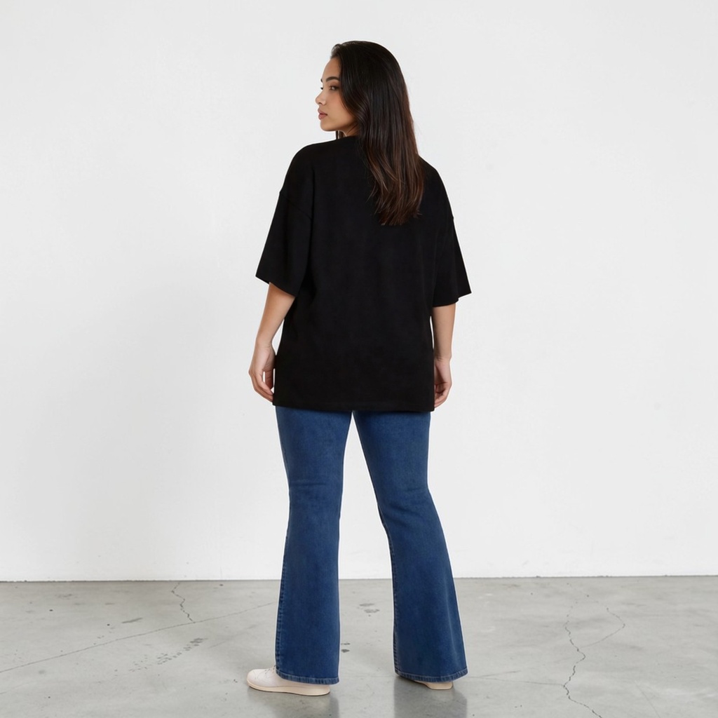 Sweat oversized femme manches courtes There’s no planet B