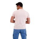 T-shirt homme manches courtes avec bande rectiligne et broderie